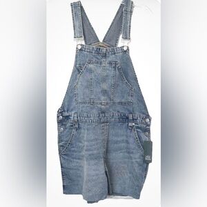 Universal Thread Women's Denim Shortalls Overalls Light Wash - Size L